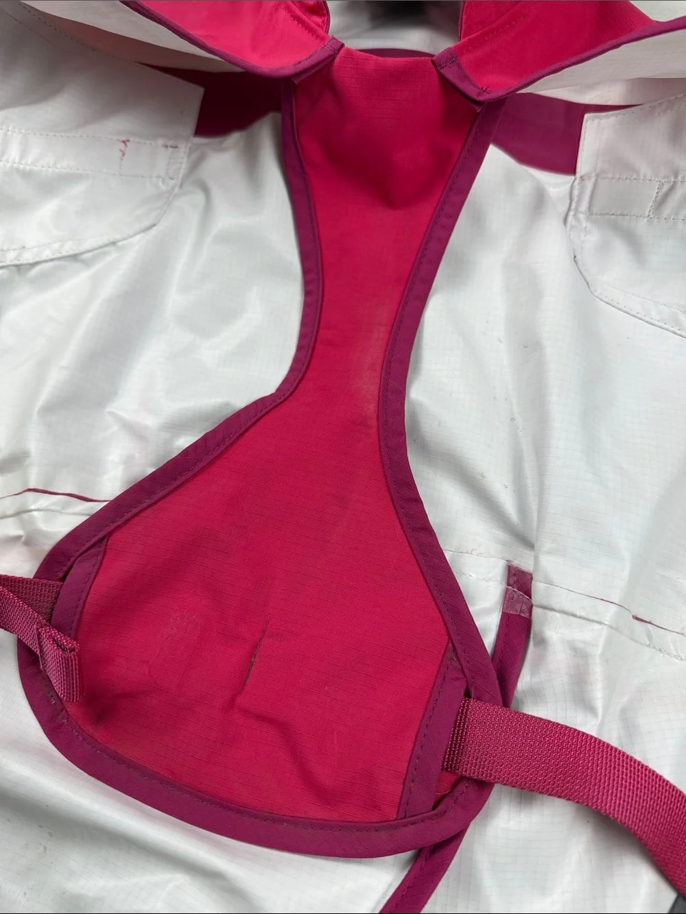 Ruffwear Sun Shower Dog Raincoat in Hibiscus Pink Two-Tone Pink Dog Rain Jacket